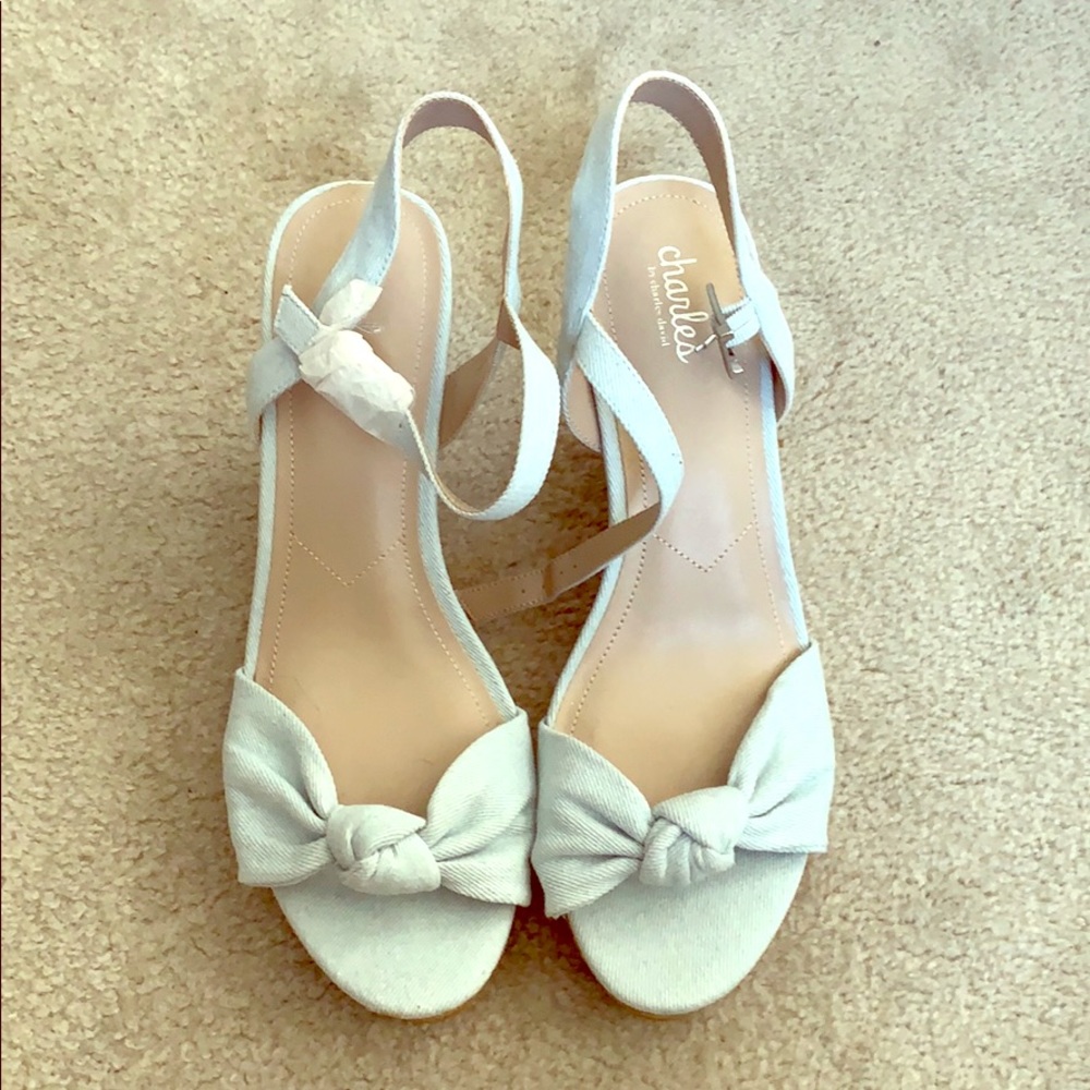 Charles by CD Wedges Pale Blue